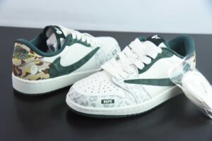 WFWP33056546 Travis Scott x FD x Nike Air Jordan 1 OG SP Bape Collaboration Green JH6088-614