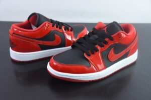 WMAE15547934 Air Jordan 1 Low Black Red Air Jordan 1 Low Top Casual Skate Shoes HV4089 006