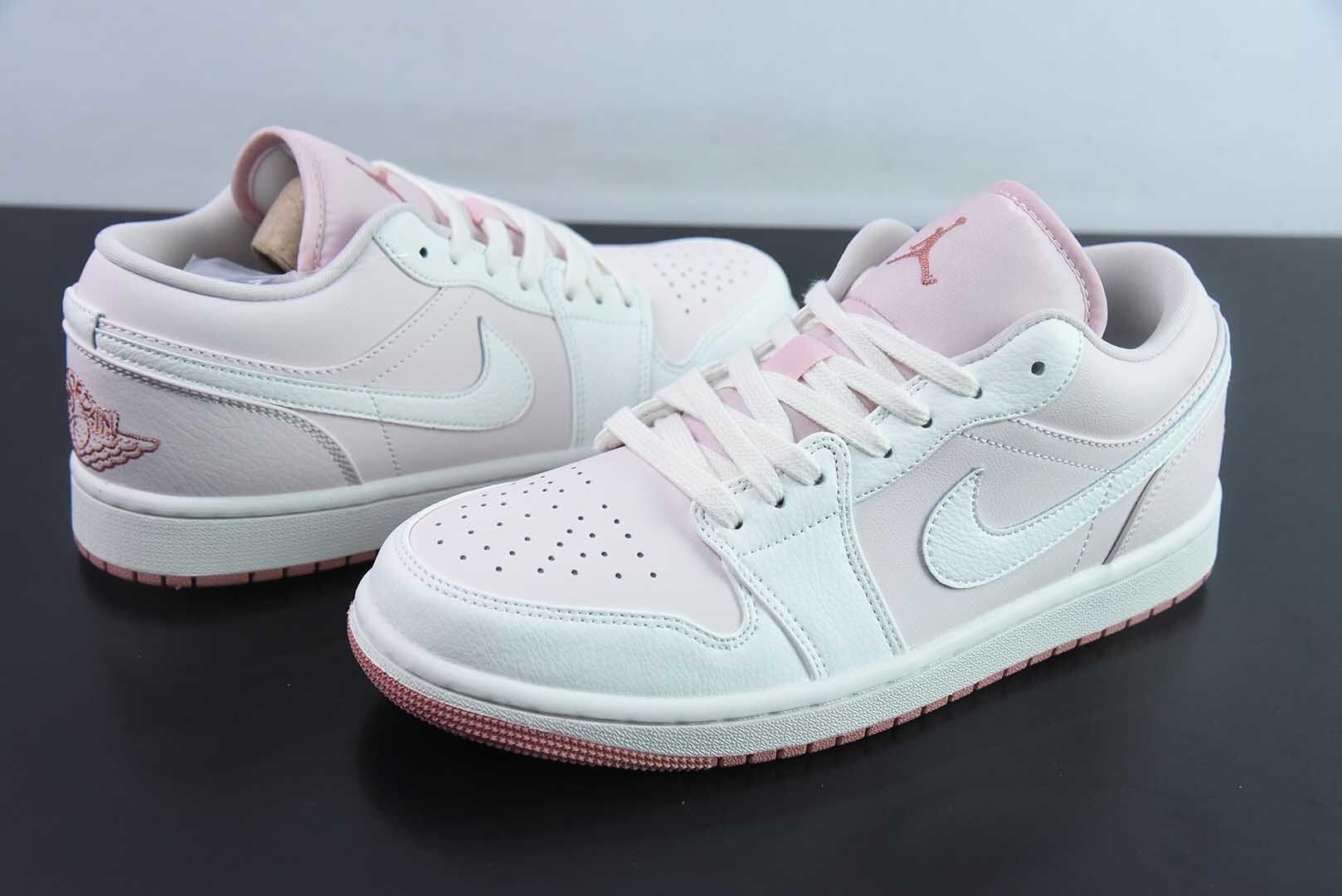 XAJL23302832 Nike Air Jordan 1 Low Top White Pink IH0823-611