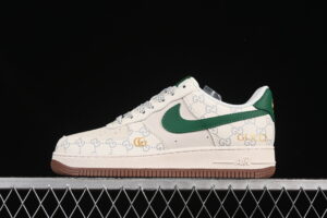 Nike Air Force 1'07 Low Collaboration Brown Green Air Force 1 Low Top Casual Skate Shoes JJ2508-711