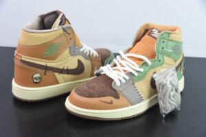 XBF21095546 Zion Williamson x AJ 1 Retro High OG Voodoo High Top Brown Air Jordan 1 DZ7292-100