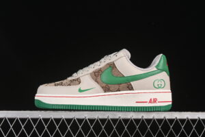 Nike Air Force 1'07 Low Collaboration Grey Brown Green Air Force 1 Low Top Casual Skate Shoes LW9279-003