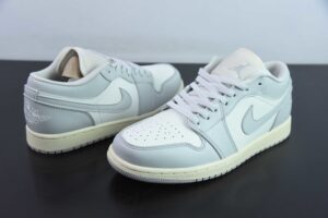 YAJB55509938 Nike Air Jordan 1 Grey White Jordan 1 Low Top Casual Skate Shoes DC0774-103