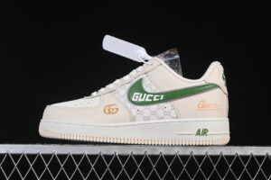 Nike Air Force 1'07 Low Collaboration White Brown Green Air Force 1 Low Top Casual Skate Shoes YF9511-804