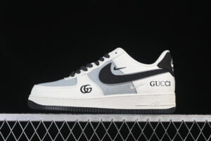 Nike Air Force 1'07 Low Collaboration White Grey Black Air Force 1 Low Top Casual Skate Shoes YF9511-808