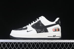 Nike Air Force 1'07 Low Collaboration White Black Air Force 1 Low Top Casual Skate Shoes SC0601-571