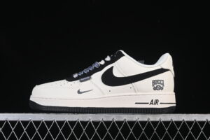 Nike Air Force 1'07 Low Collaboration Cream White Black Air Force 1 Low Top Casual Skate Shoes XD2588-605