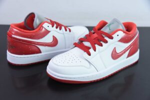 ZAJZ85376232 Nike Air Jordan 1 Jordan 1 White Red Low Top Culture Casual Skate Shoes FQ1935-018
