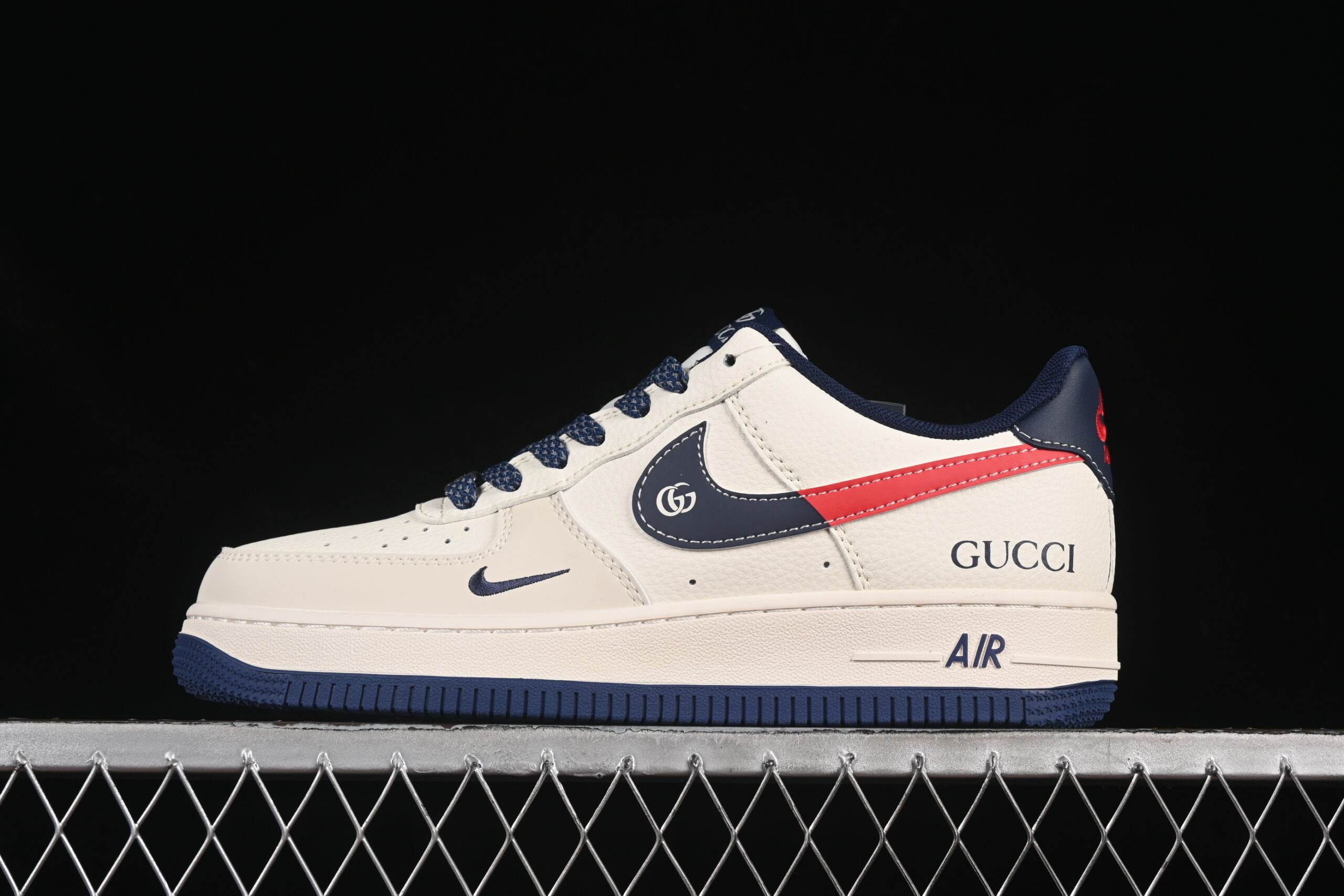 Nike Air Force 1'07 Low Collaboration Blue Red Air Force 1 Low Top Casual Skate Shoes JJ2508-713