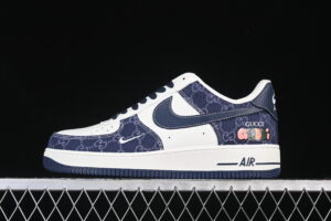 Nike Air Force 1'07 Low Collaboration Blue Air Force 1 Low Top Casual Skate Shoes SC0601-568
