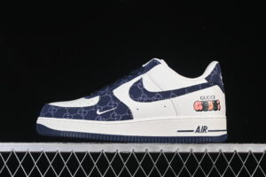 Nike Air Force 1'07 Low Collaboration Blue Air Force 1 Low Top Casual Skate Shoes SC0601-569