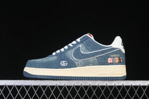 Nike Air Force 1'07 Low Collaboration Blue Air Force 1 Low Top Casual Skate Shoes SC0601-561