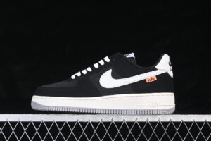 Nike Air Force 1'07 Low Black Grey White Air Force 1 Low Top Casual Skate Shoes FQ3544-001