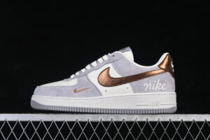 Nike Air Force 1'07 Low White Grey Air Force 1 Low Top Casual Skate Shoes DV5477-007