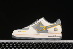 Nike Air Force 1'07 Low Cream Collaboration Grey Air Force 1 Low Top Casual Skate Shoes XX3168-201