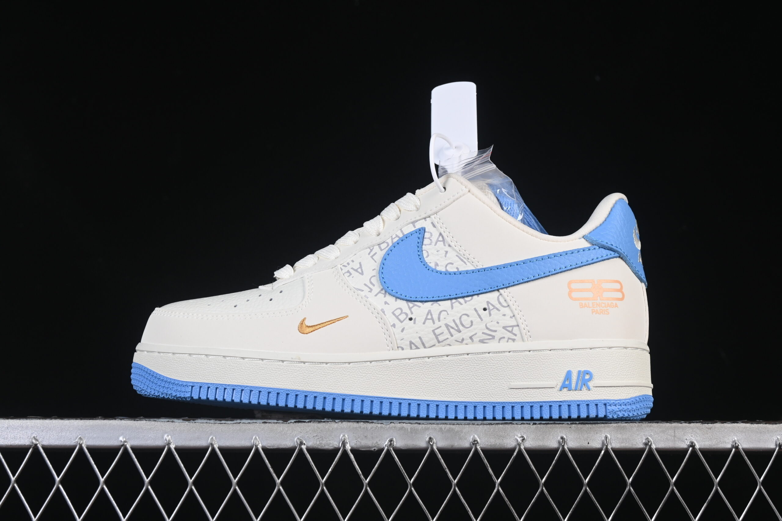 Nike Air Force 1'07 Low Collaboration White Blue Air Force 1 Low Top Casual Skate Shoes YF9511-803