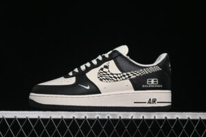 Nike Air Force 1'07 Low Collaboration Cream Black Air Force 1 Low Top Casual Skate Shoes HJ3318-003