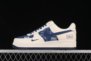 Nike Air Force 1'07 Low Collaboration Blue Air Force 1 Low Top Casual Skate Shoes DF0188-062