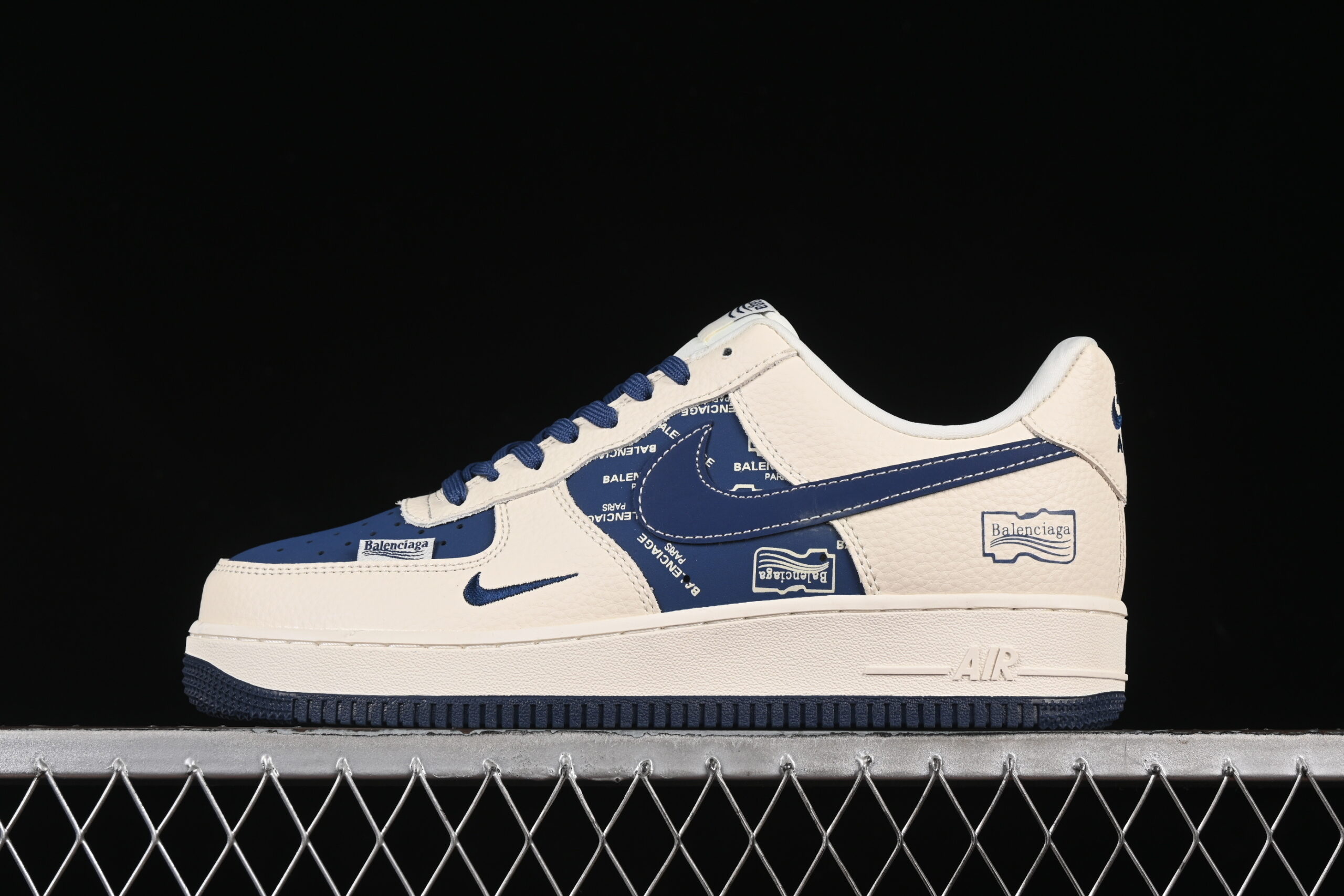 Nike Air Force 1'07 Low Collaboration Blue Air Force 1 Low Top Casual Skate Shoes DF0188-062