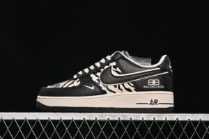 Nike Air Force 1'07 Low Collaboration Cream White Black Air Force 1 Low Top Casual Skate Shoes HJ3318-004