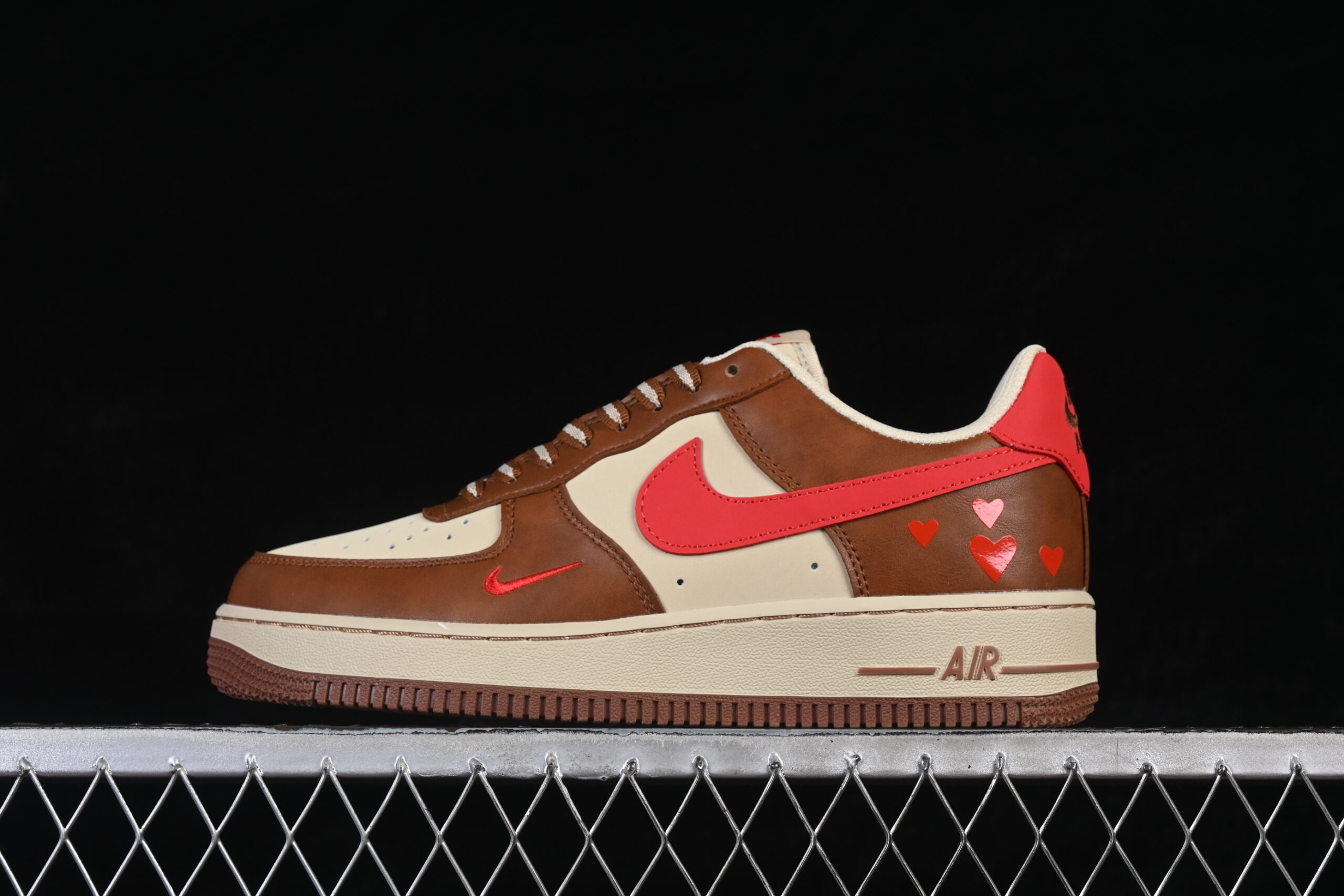 Nike Air Force 1'07 Low Limited Brown Red Air Force 1 Low Top Casual Skate Shoes NH0601-538