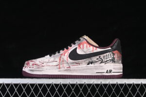 Nike Air Force 1'07 Low Air Force 1 Low Top Casual Skate Shoes Graffiti Hand Painted XL2132-888