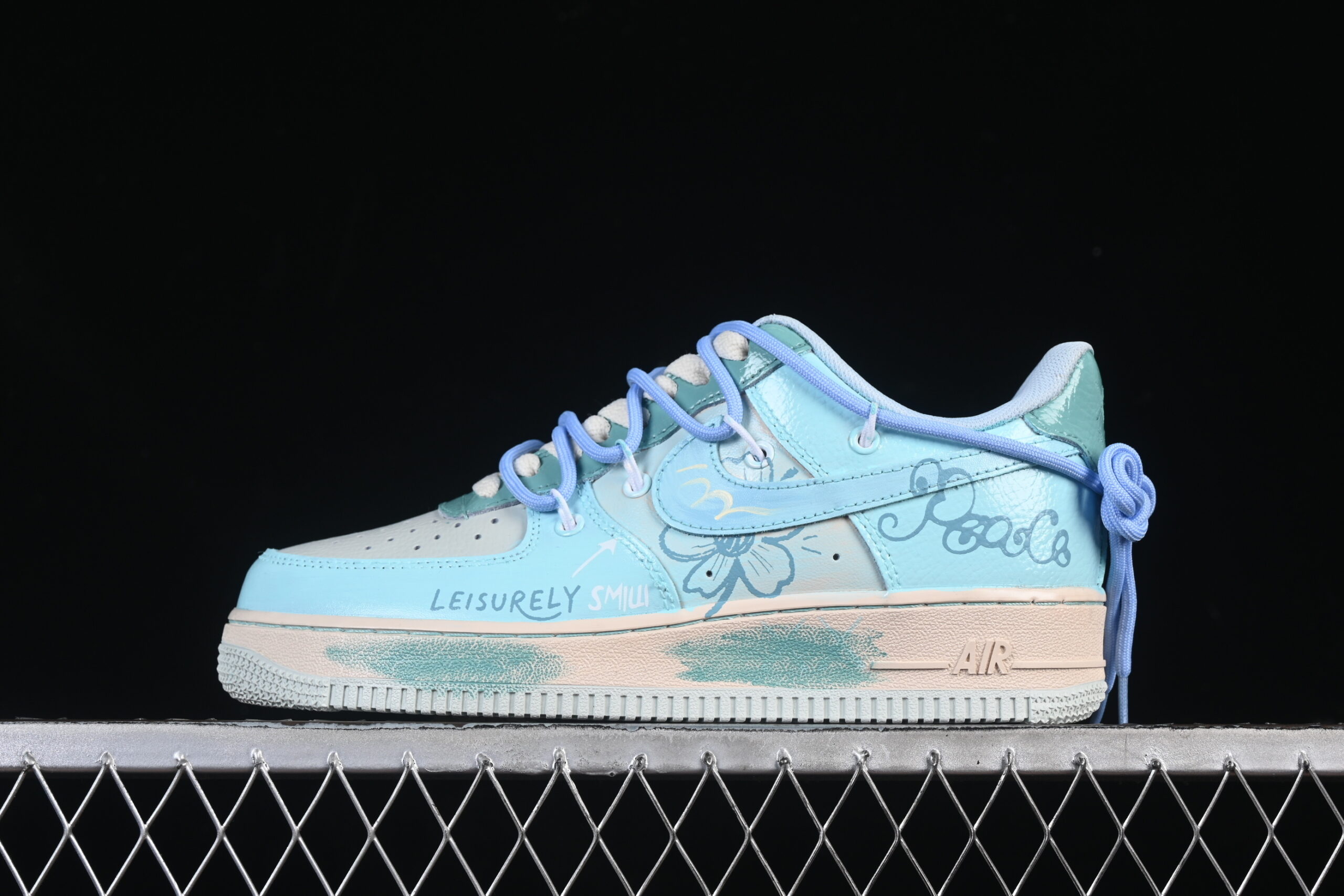 Nike Air Force 1'07 Low Air Force 1 Low Top Casual Skate Shoes Graffiti Hand Painted KS6968-777