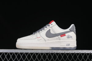 Nike Air Force 1'07 Low Collaboration Grey Air Force 1 Low Top Casual Skate Shoes HH7518-037