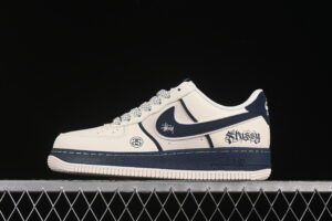 Nike Air Force 1'07 Low Collaboration Cream Blue Air Force 1 Low Top Casual Skate Shoes QW5836-009