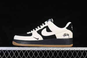 Nike Air Force 1'07 Low Collaboration Cream Black Brown Air Force 1 Low Top Casual Skate Shoes LD1999-006