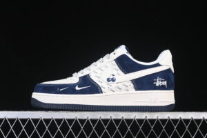 Nike Air Force 1'07 Low Collaboration Blue Air Force 1 Low Top Casual Skate Shoes SM6188-673