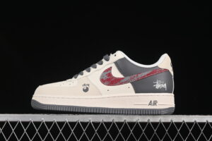 Nike Air Force 1'07 Low Collaboration Red Air Force 1 Low Top Casual Skate Shoes XS1958-573