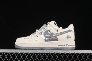 Nike Air Force 1'07 Low Collaboration Grey Air Force 1 Low Top Casual Skate Shoes DM6868-072