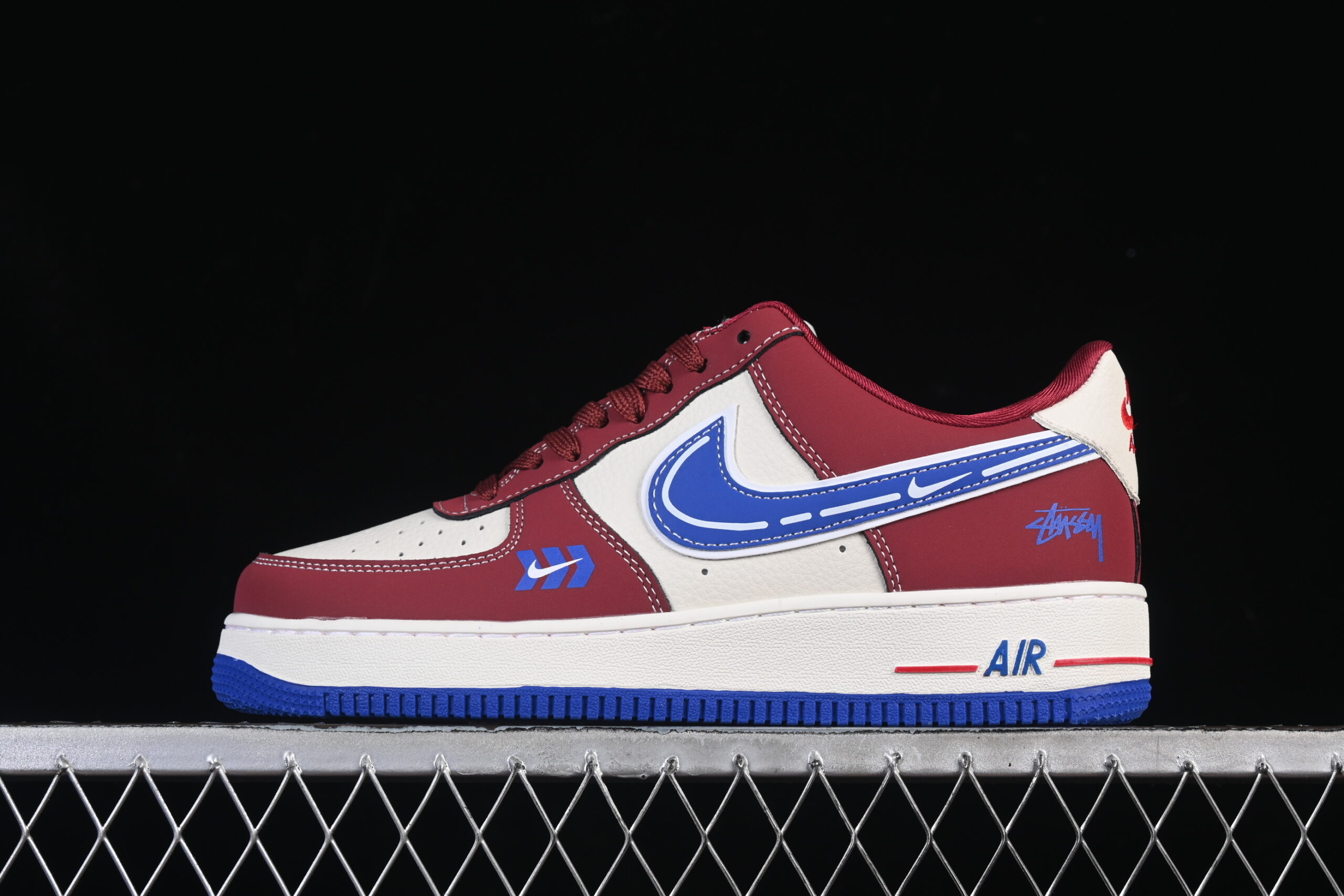 Nike Air Force 1'07 Low Collaboration Blue Air Force 1 Low Top Casual Skate Shoes SY1388-005