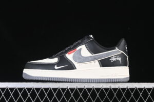Nike Air Force 1'07 Low Collaboration Cream Grey Black Air Force 1 Low Top Casual Skate Shoes DF0188-102