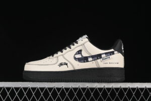 Nike Air Force 1'07 Low Collaboration Cream Black Air Force 1 Low Top Casual Skate Shoes KK1988-071