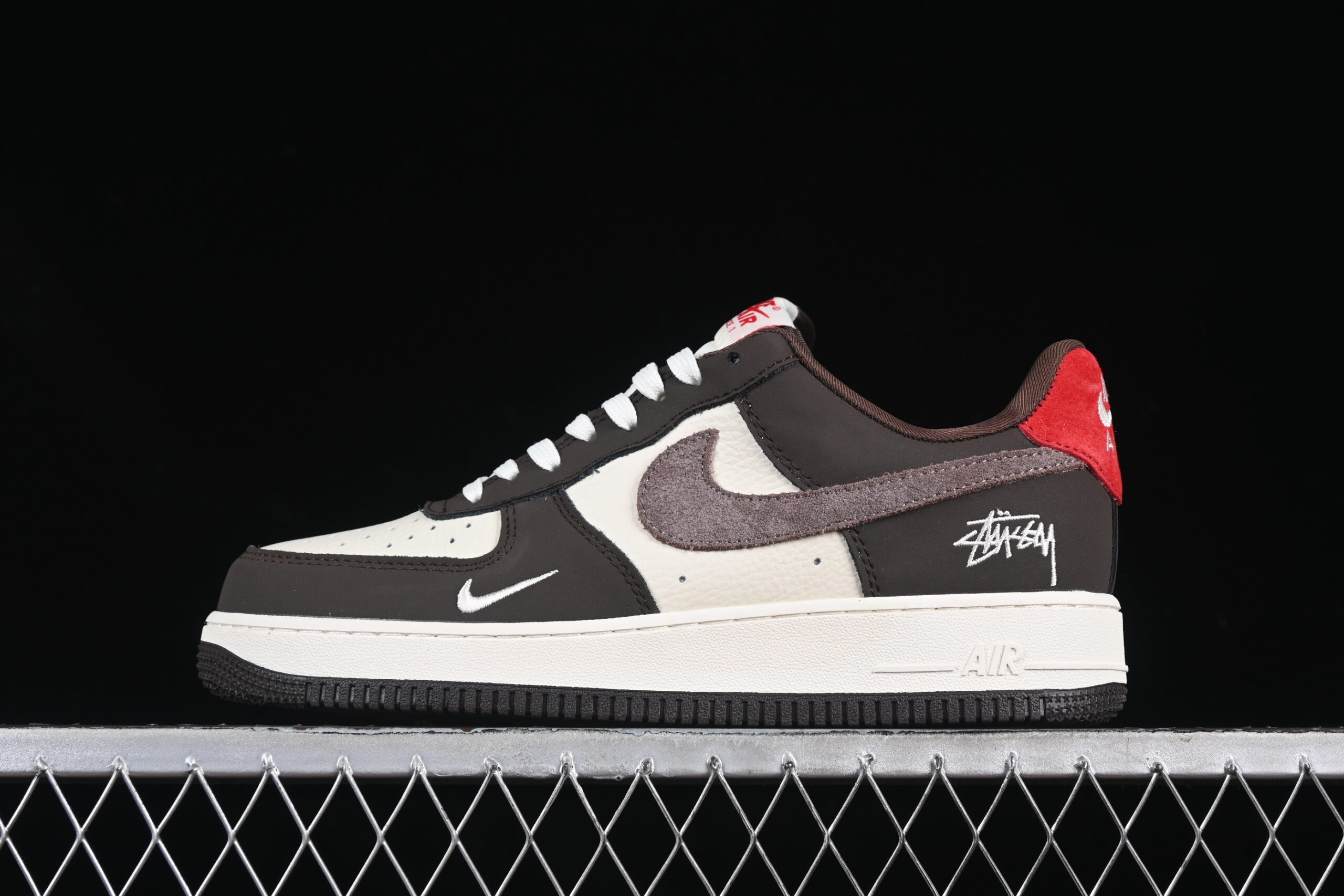 Nike Air Force 1'07 Low Collaboration Red Air Force 1 Low Top Casual Skate Shoes KK1988-057