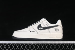 Nike Air Force 1'07 Low Collaboration Classic White Black Air Force 1 Low Top Casual Skate Shoes DD1982-329