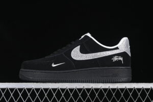 Nike Air Force 1'07 Low Collaboration Star Pattern Air Force 1 Low Top Casual Skate Shoes Glitter DF0188-043
