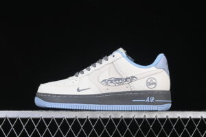Nike Air Force 1'07 Low Collaboration Cream Grey Blue Air Force 1 Low Top Casual Skate Shoes QW5606-267