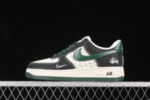 Nike Air Force 1'07 Low Collaboration Black Green Air Force 1 Low Top Casual Skate Shoes XS1958-572