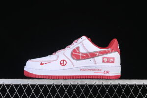 Nike Air Force 1'07 Low Collaboration White Red Air Force 1 Low Top Casual Skate Shoes HV5999-008