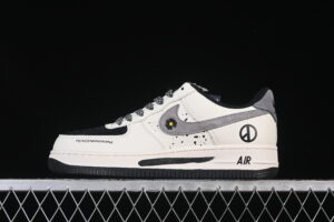 Nike Air Force 1'07 Low Collaboration Cream Black Grey Air Force 1 Low Top Casual Skate Shoes QW5606-265