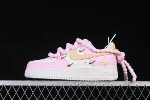 Nike Air Force 1'07 Low Pink Air Force 1 Low Top Casual Skate Shoes AB2574-600