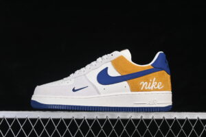 Nike Air Force 1'07 Low White Grey Brown Blue Air Force 1 Low Top Casual Skate Shoes HF2794-100