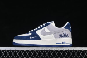 Nike Air Force 1'07 Low White Grey Blue Air Force 1 Low Top Casual Skate Shoes HM3703-161