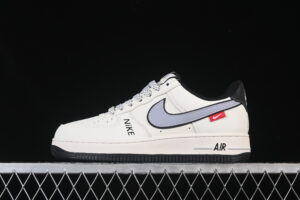 Nike Air Force 1'07 Low Cream Grey Black Air Force 1 Low Top Casual Skate Shoes JS8028-018