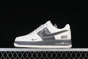 Nike Air Force 1'07 Low Cream White Grey Air Force 1 Low Top Casual Skate Shoes SM6668-107