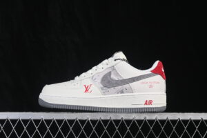 Nike Air Force 1'07 Low Cream White Red Air Force 1 Low Top Casual Skate Shoes HS6188-134