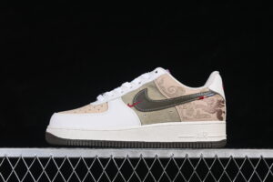 Nike Air Force 1'07 Low Cream White Green Air Force 1 Low Top Casual Skate Shoes IQ1119-088